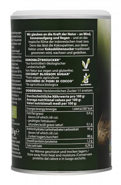 Biozentrale Zucker Kokosblüte mit Karamelnote