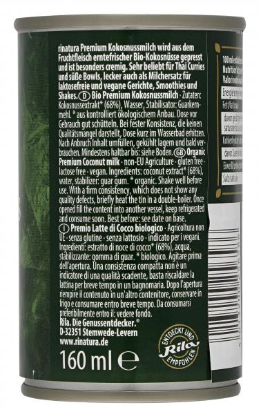 Rinatura Bio Daily Green Premium Kokosnussmilch