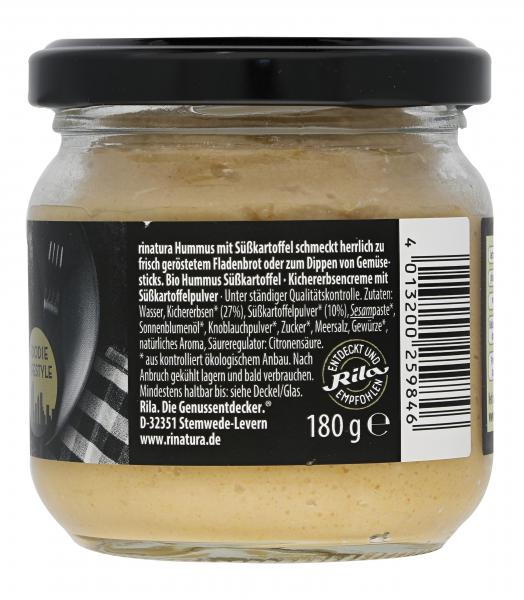 Rinatura Bio Foodie Lifestyle Hummus Süßkartoffel