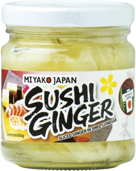 Miyako Japan Sushi Ginger Ingwer weiß eingelegt