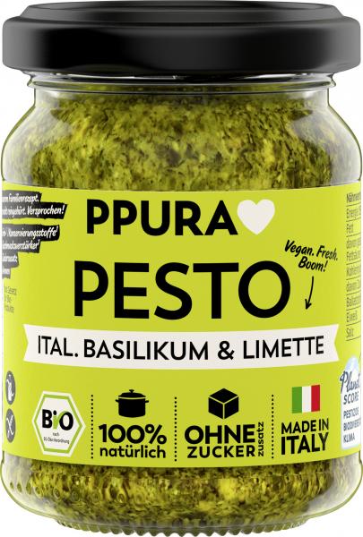 Ppura Bio Pesto Italienisches Basilikum & Limette