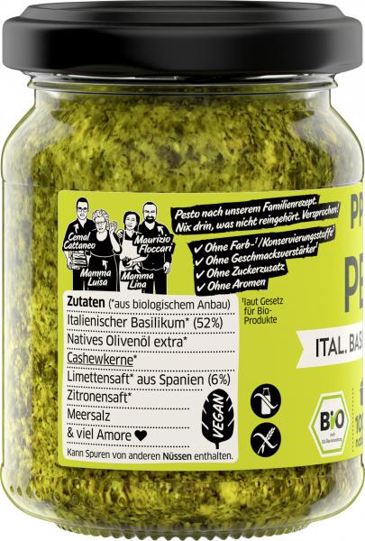 Ppura Bio Pesto Italienisches Basilikum & Limette