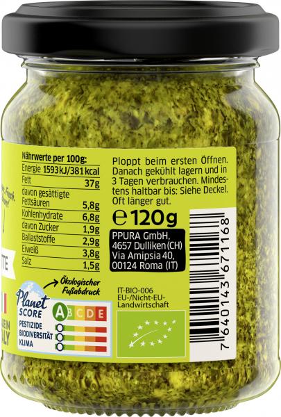 Ppura Bio Pesto Italienisches Basilikum & Limette