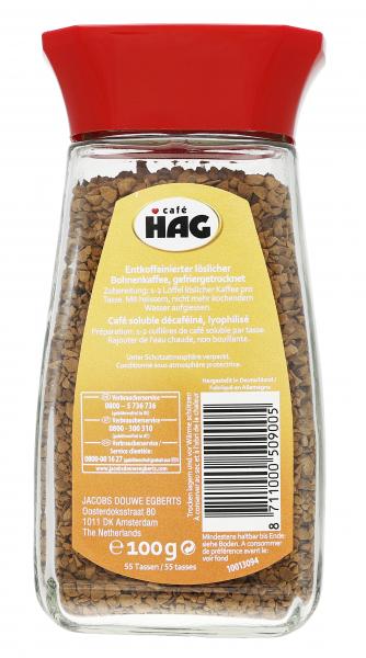 Café Hag löslicher Kaffee klassisch mild entkoffeiniert