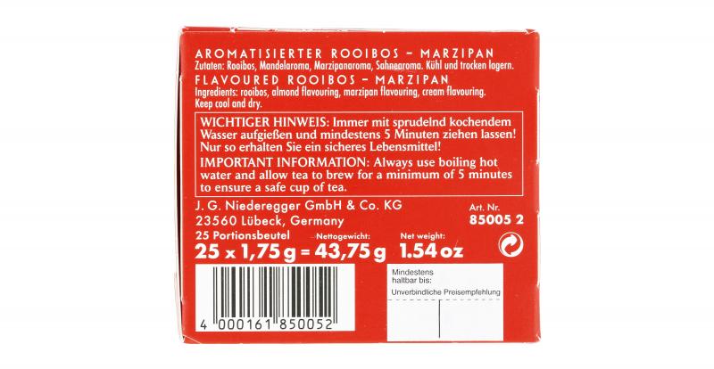 Niederegger Marzipan Rooibostee