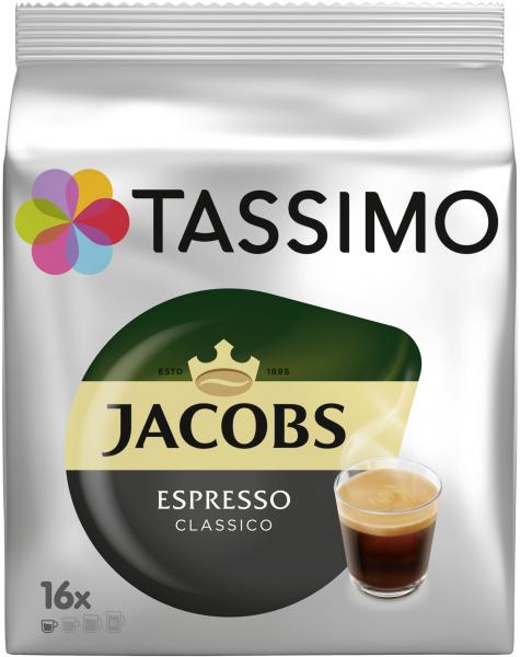 Tassimo Kapseln Jacobs Espresso classico, 16 Kaffeekapseln 