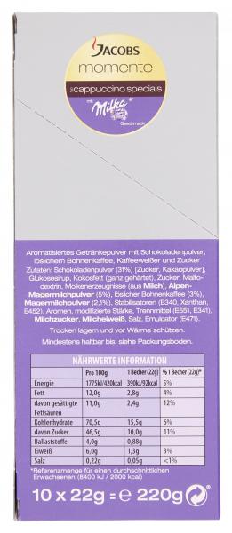 Jacobs Momente Cappuccino Specials Milka
