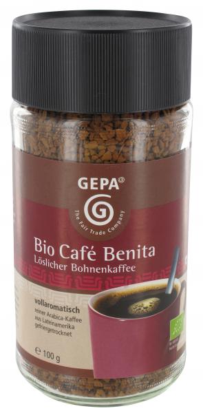 Gepa Bio Café Benita löslicher Bohnenkaffee