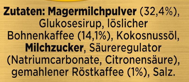 Nescafé Gold Typ Cappuccino weniger süß