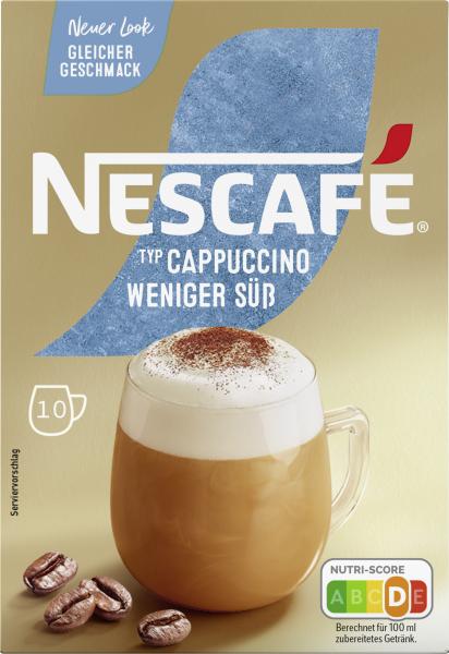 Nescafé Typ Cappuccino weniger süß