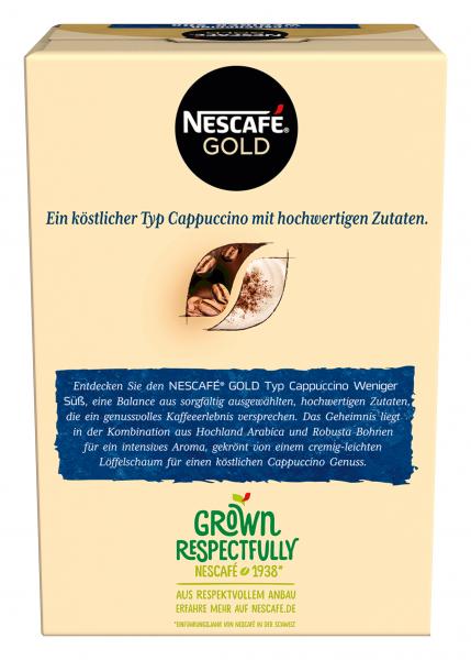 Nescafé Gold Typ Cappuccino weniger süß