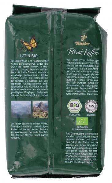 Tchibo Privat Kaffee Latin Bio - 500g Ganze Bohne