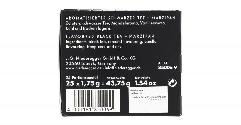 Niederegger Marzipan Schwarztee