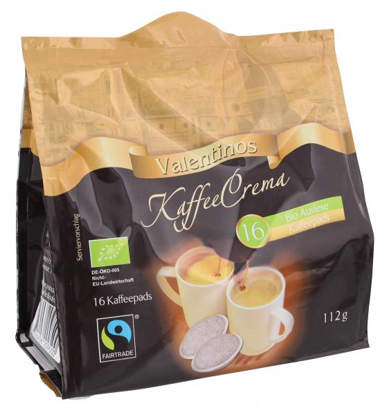 Valentinos Kaffee Crema Pads