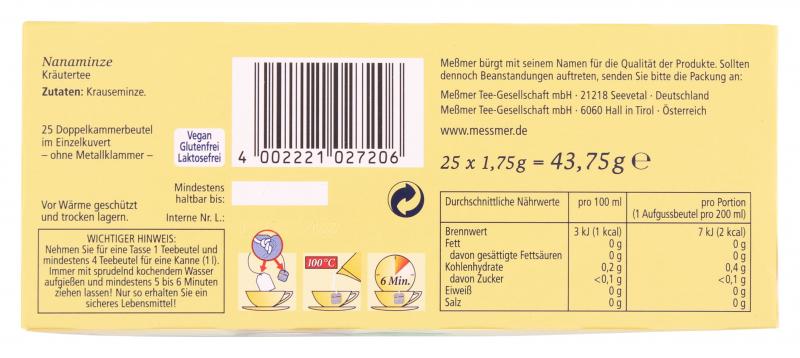 Meßmer Nanaminze