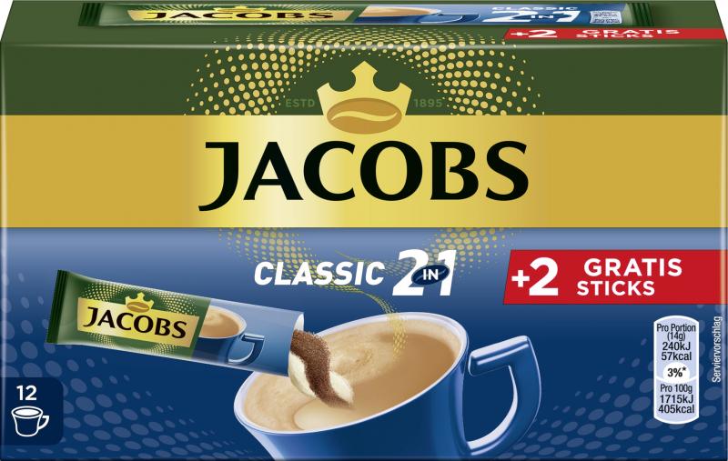 Jacobs 2in1 Tassenportionen Kaffee +2 Gratis