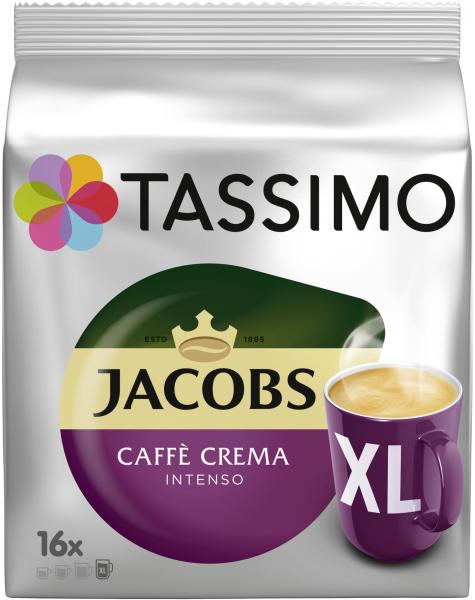 Tassimo Kapseln Jacobs Caffè Crema intenso XL, 16 Kaffeekapseln