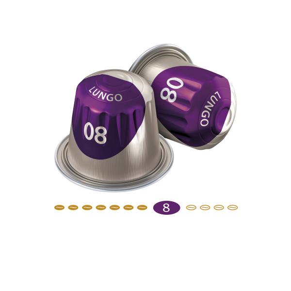 Jacobs Kaffeekapseln Lungo 8 Intenso, 10 Nespresso®* kompatible Kapseln 