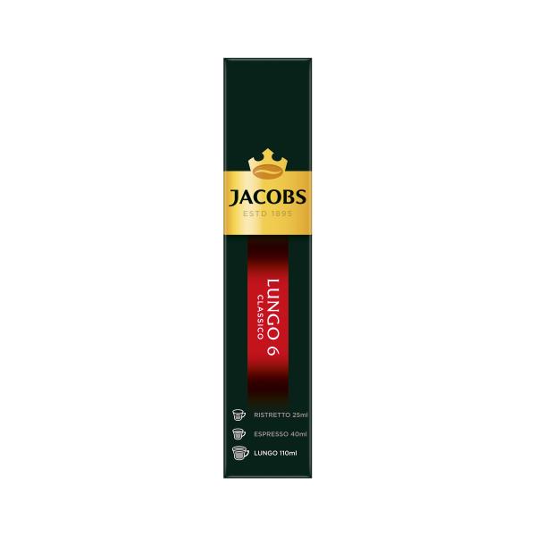 Jacobs Kaffeekapseln Lungo 6 Classico, 10 Nespresso®* kompatible Kapseln 