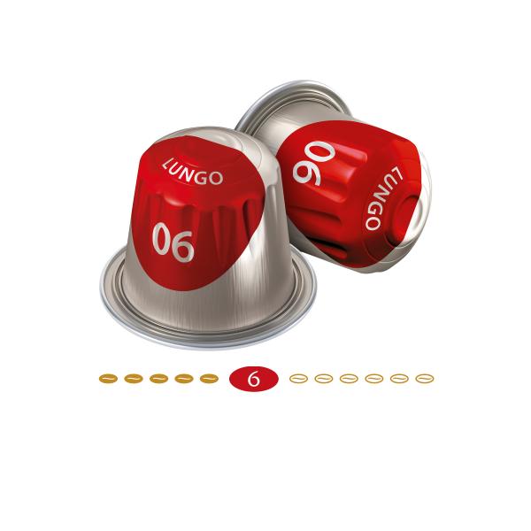 Jacobs Kaffeekapseln Lungo 6 Classico, 10 Nespresso®* kompatible Kapseln 