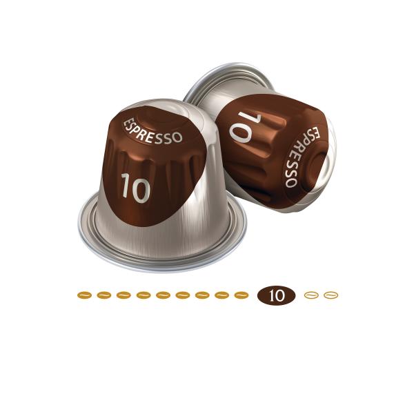 Jacobs Kaffeekapseln Espresso 10 Intenso, 10 Kapseln