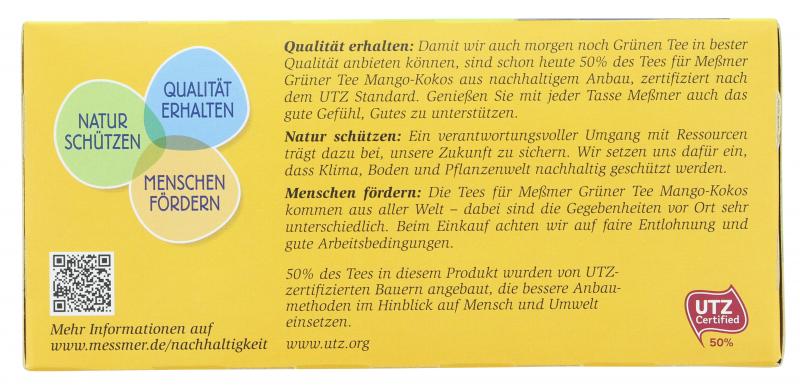 Meßmer Grüner Tee Mango-Kokos