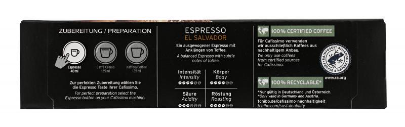Tchibo Cafissimo Espresso El Salavador - 10 Kapseln