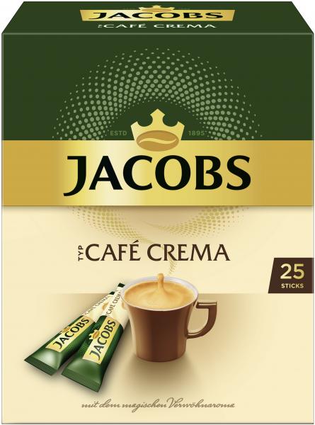 Jacobs löslicher Kaffee Typ Café Crema, 25  Instant Kaffee Sticks
