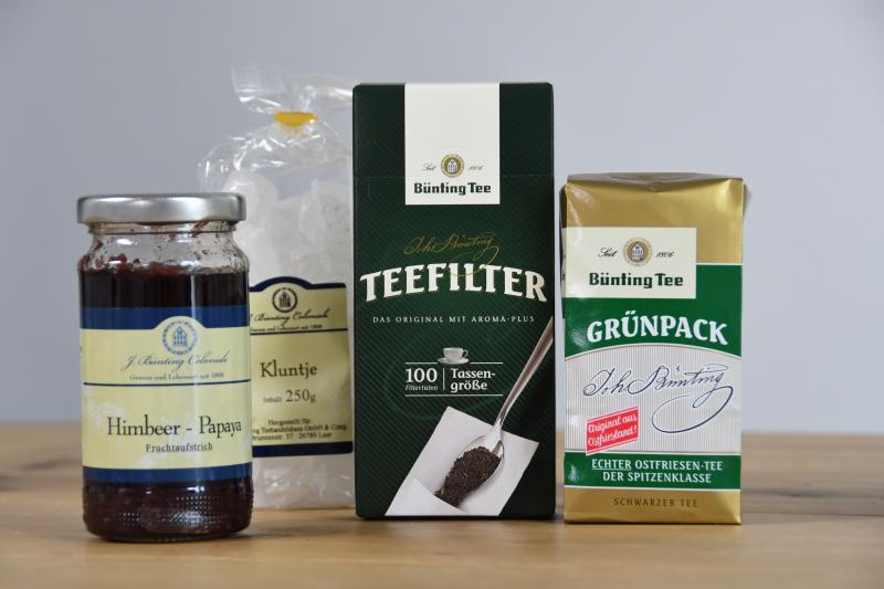 J. Bünting Coloniale Teepräsent mit Fruchtaufstrich