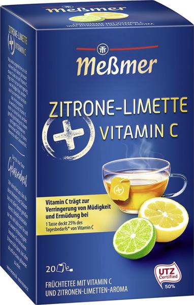 Meßmer Plus Vitamin C Zitrone-Limette