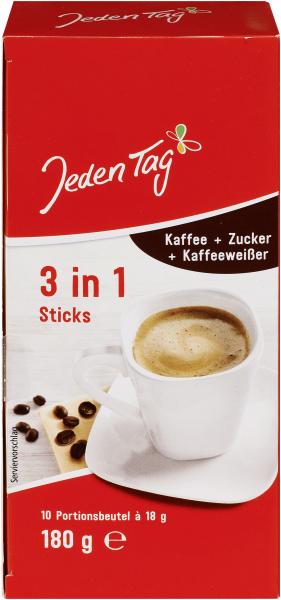 Jeden Tag 3in1 Kaffee Sticks