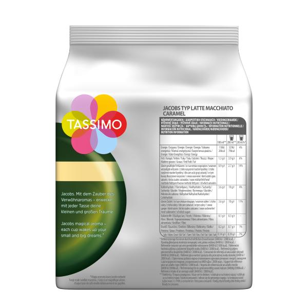 Tassimo Kapseln Jacobs Latte Macchiato Caramel, 5 x 8 Kaffeekapseln  