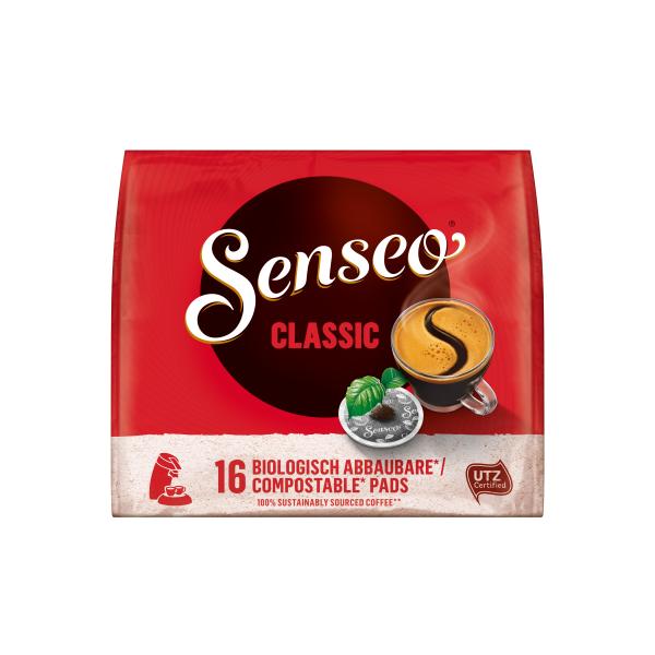 Senseo Pads Classic UTZ zertifiziert, 10 x 16 Kaffepads