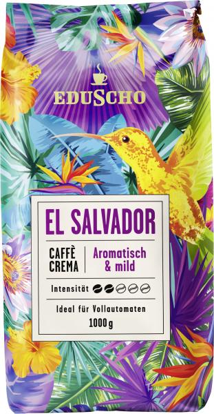 Eduscho Caffè Crema El Salvador Ganze Bohne 