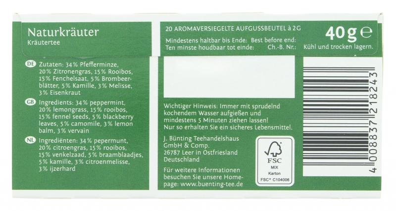 Bünting Tee Naturkräuter