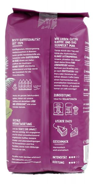 Eduscho Café Crema Kreation des Jahres harmonisch & aromatisch ganze Bohne