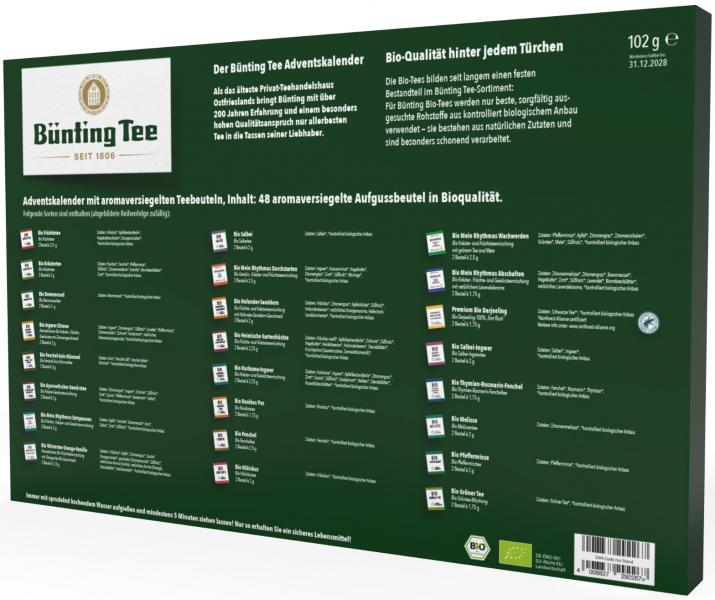 Bünting Tee Bio Adventskalender