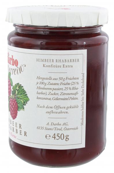 Darbo Naturrein Konfitüre Extra Himbeer Rhabarber
