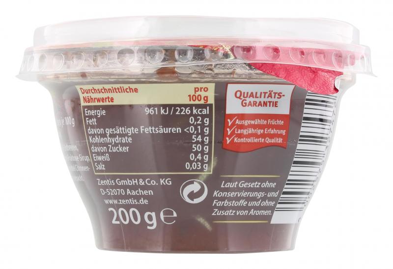 Frühstücks-Konfitüre die Echte Extra Erdbeer-Rhabarber