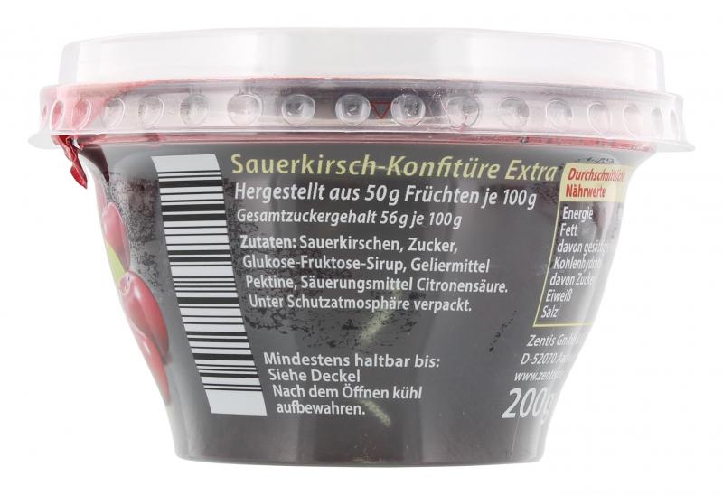 Frühstücks-Konfitüre die Echte Extra Sauerkirsche