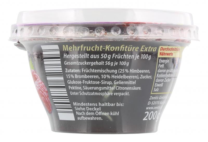 Frühstücks-Konfitüre die Echte Extra Waldfrüchte