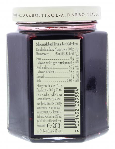 Darbo Naturrein Gelee schwarzes Ribisel