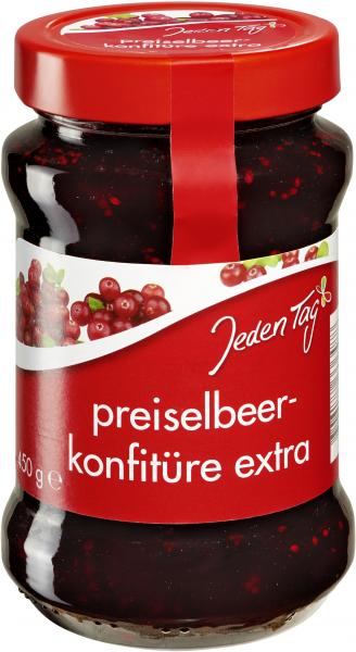 Jeden Tag Konfitüre Extra Preiselbeere