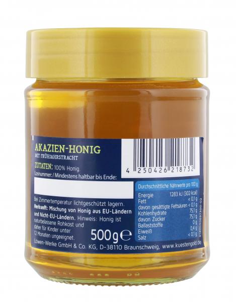 Küstengold Akazien-Honig mit Frühjahrstracht