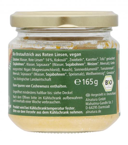 Alnatura Linsenaufstrich Leberwurst vegan