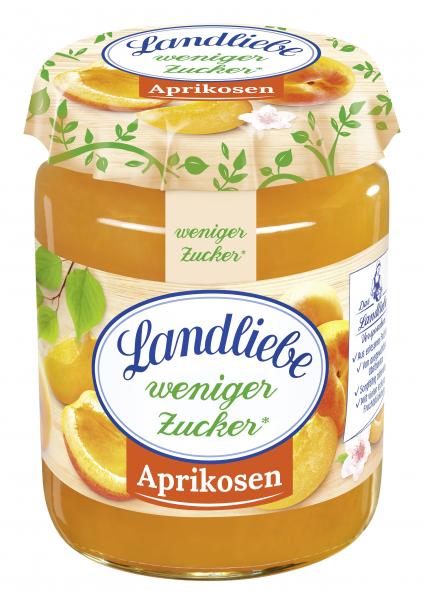 Landliebe Fruchtaufstrich weniger Zucker Aprikosen