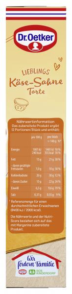Dr. Oetker Lieblings Käse-Sahne Torte