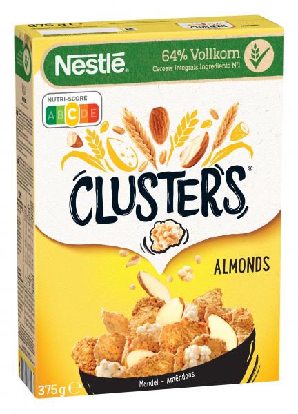 Nestlé Clusters Mandel, Cerealien mit knackigen Mandelblättchen & Vollkorn