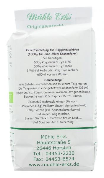 Mühle Erks Bioland Roggenmehl Typ 1150