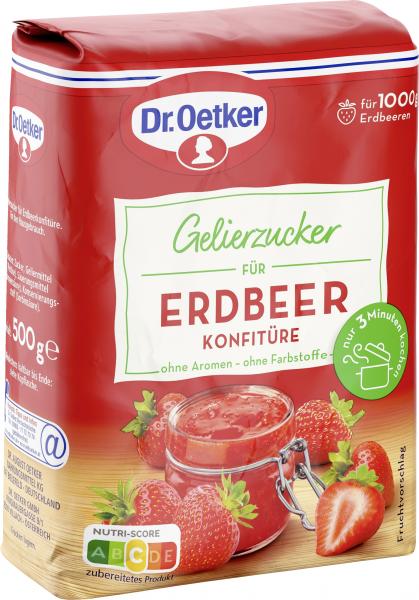 Dr. Oetker Gelierzucker für Erdbeer Konfitüre